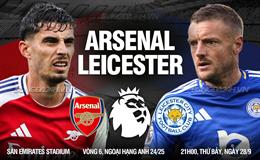 Nhận định Arsenal vs Leicester (21h00 ngày 28/9): Thêm 3 điểm cho Pháo thủ